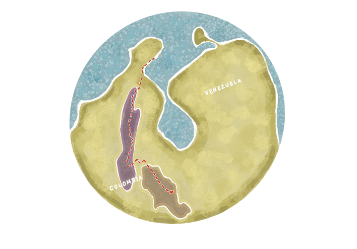Mapa de origen — Colombia