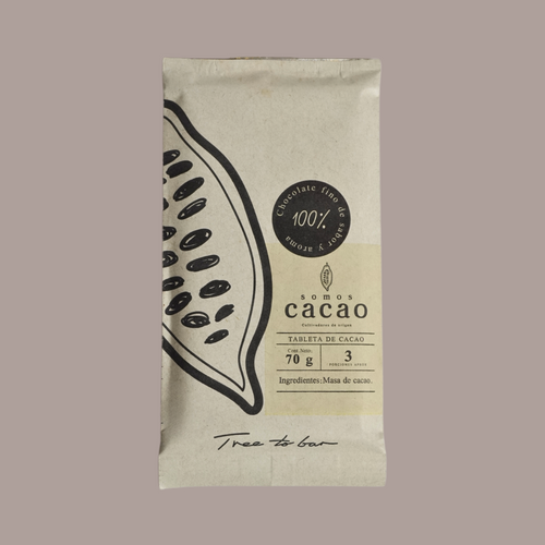 Chocolate 100% Cacao Colombiano – Sin Azúcar | Somos Cacao