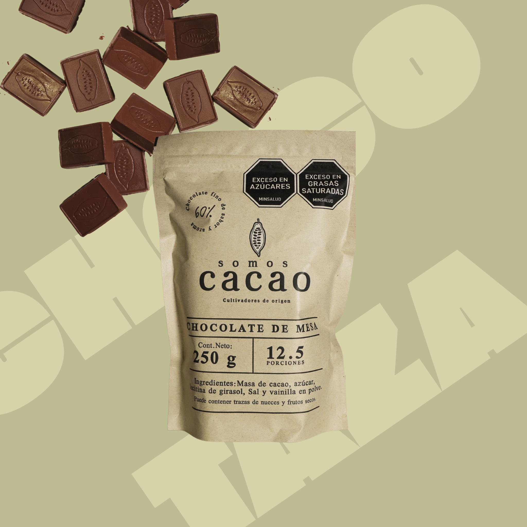 Chocolate de Mesa 60% Colombiano – Ideal para Bebidas Calientes | Somos Cacao