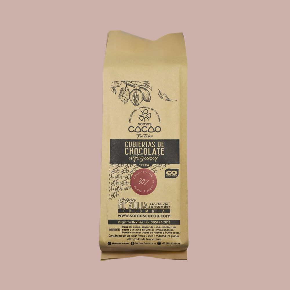 Cobertura de Chocolate 80% – Cacao Colombiano para Repostería | Somos Cacao