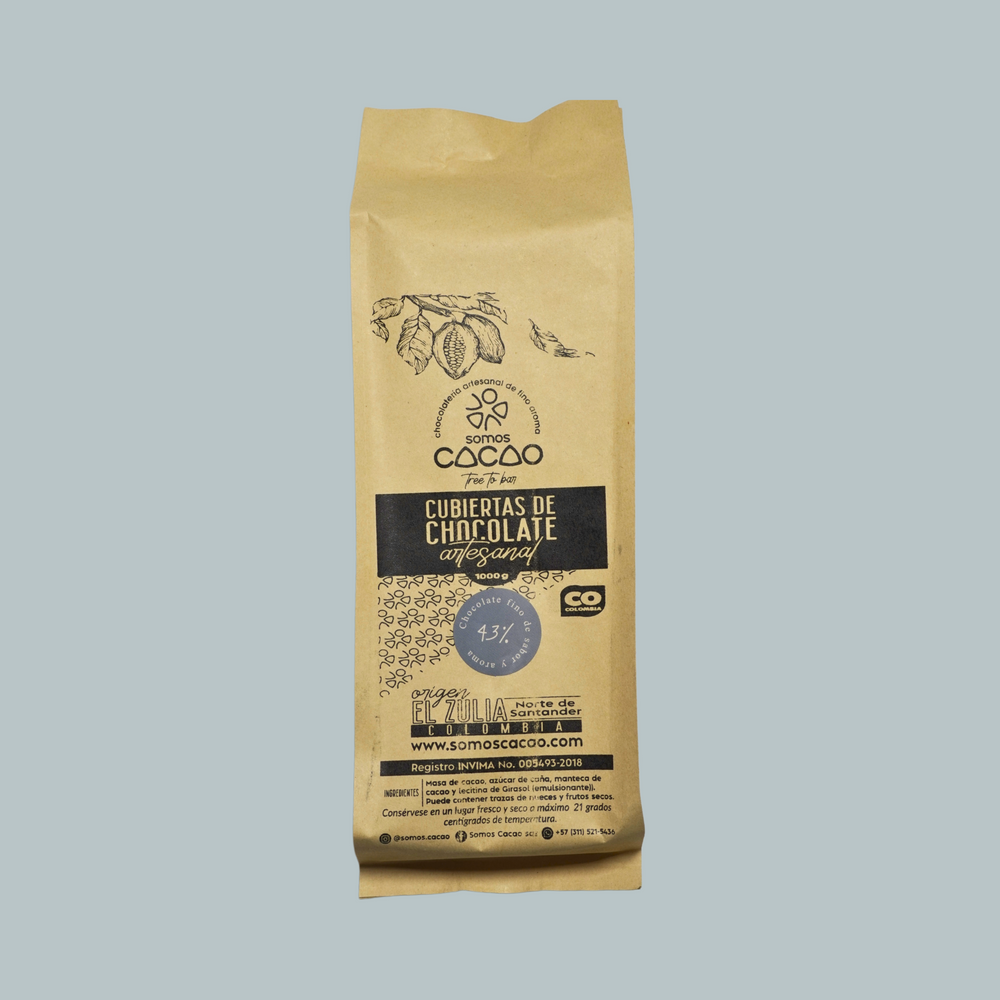 Cobertura de Chocolate Real 43% – Profesional y Artesanal | Somos Cacao