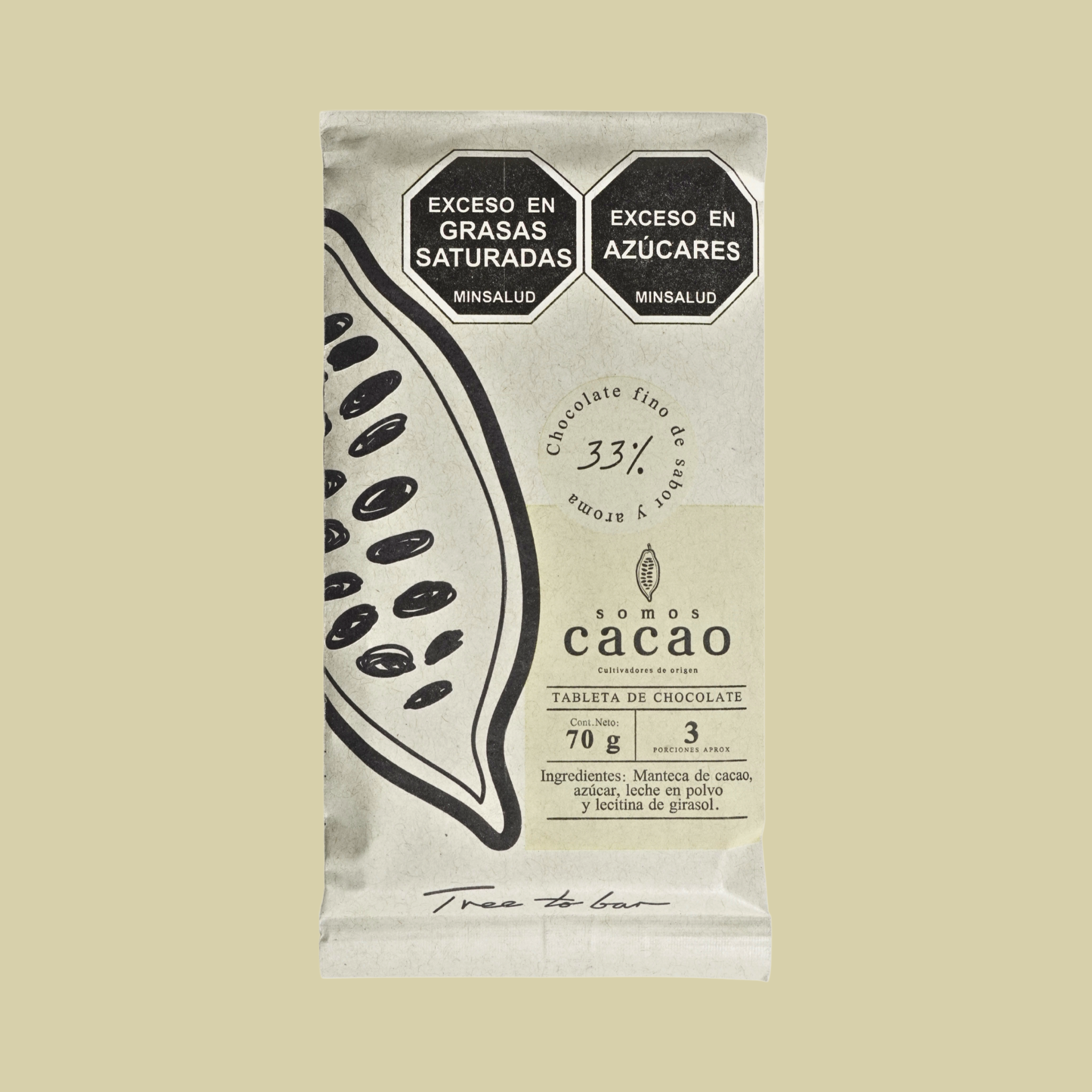 Chocolate Blanco 33% – Natural y Cremoso | Somos Cacao