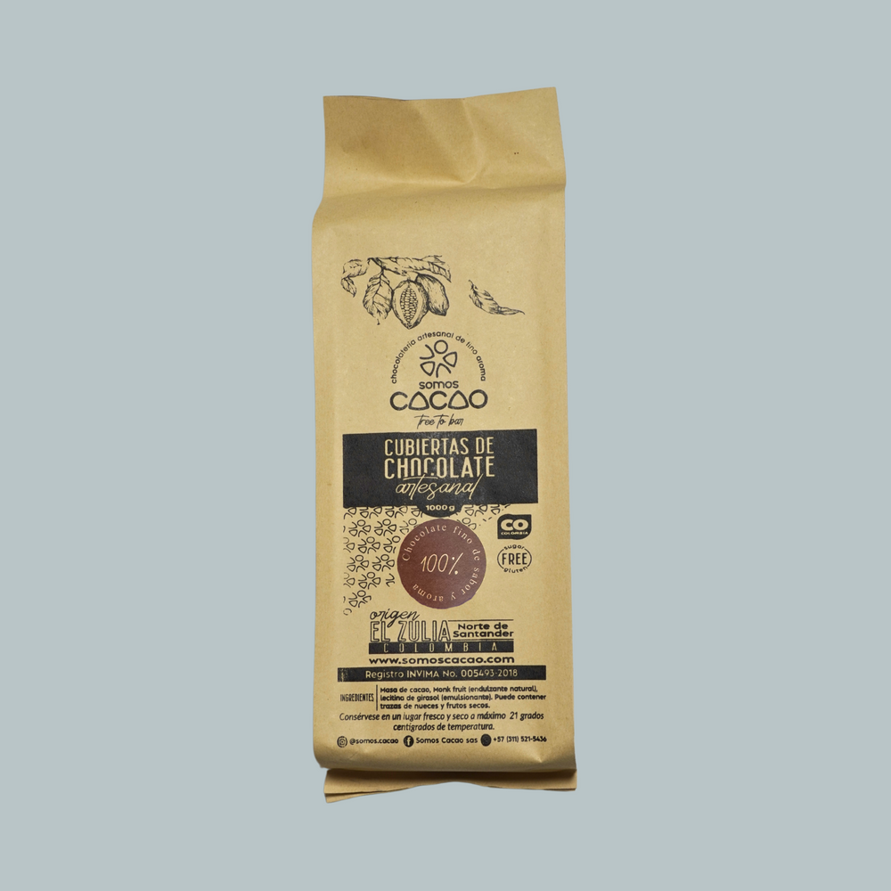 Cobertura 100% Cacao Colombiano – Sin Azúcar | Somos Cacao