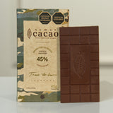 Tableta de Chocolate con Leche 45% Cacao · 45 g