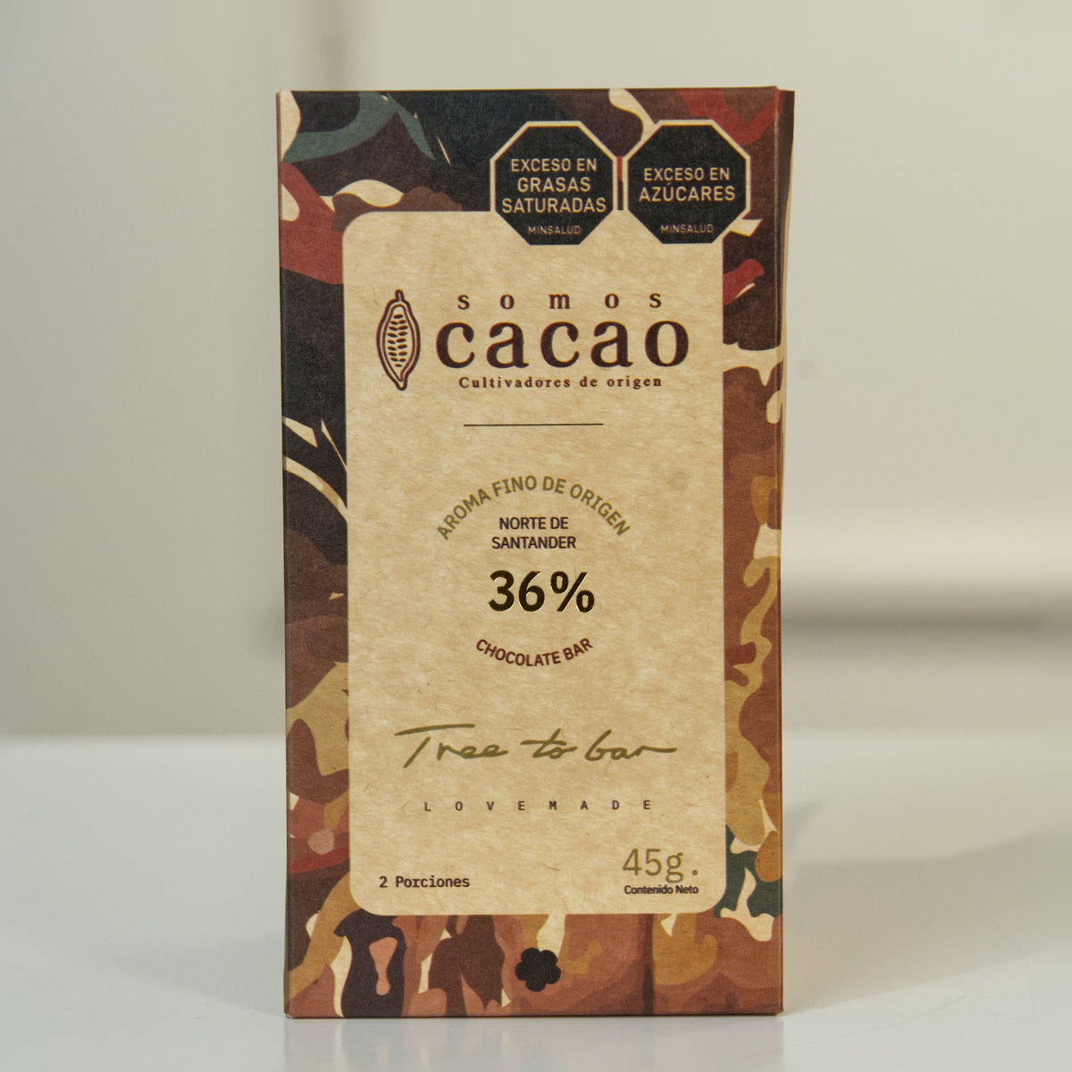 Tableta de Chocolate Blanco 36% Cacao · 45 g - empaque